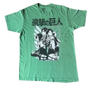 Ripple Junction Attack on Titan Scout Regiment Group Green T-Shirt Size L